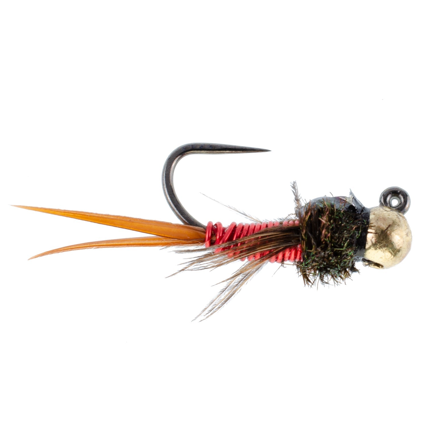 Surtido de moscas para pesca con mosca, con cabeza de tungsteno táctica, Copper John Euro Nymph - Colección de 9 moscas, 3 colores, tamaño de anzuelo 14