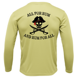 Melbourne, Australia "All for Rum and Rum For All" Long Sleeve UPF 50+ Dry-Fit Shirt
