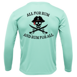 Tampa Bay, FL "All For Rum and Rum For All" Men's Long Sleeve UPF 50+ Dry-Fit Shirt