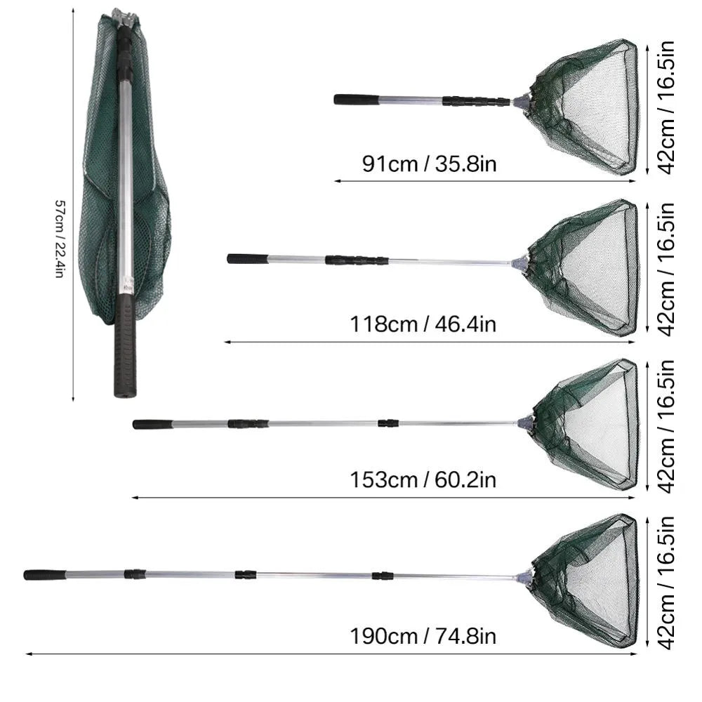 Telescopic Fishing Landing Net Bobber Bargain