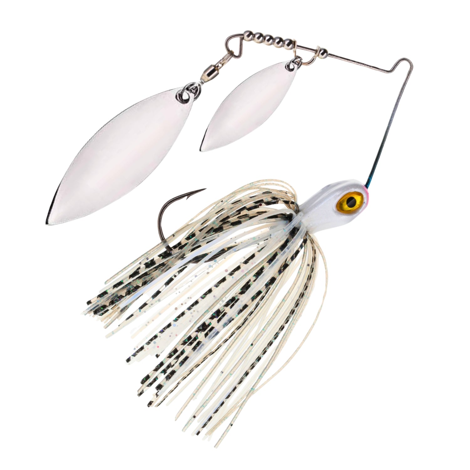 Jigs de spinnerbait de plomo Reaction Tackle - Paquete de 3, hoja de doble sauce - Nuevos