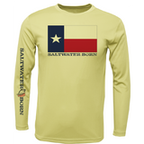 Texas Flag Men's Long Sleeve UPF 50+ Dry-Fit Shirt