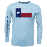 Texas Flag Men's Long Sleeve UPF 50+ Dry-Fit Shirt