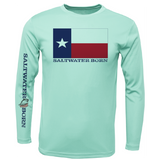 Texas Flag Men's Long Sleeve UPF 50+ Dry-Fit Shirt