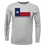 Texas Flag Men's Long Sleeve UPF 50+ Dry-Fit Shirt