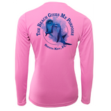 Siesta Key "The Beach Gives me Porpoise" Women's Long Sleeve UPF 50+ Dry-Fit Shirt