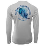 Siesta Key "The Beach Gives me Porpoise" Women's Long Sleeve UPF 50+ Dry-Fit Shirt