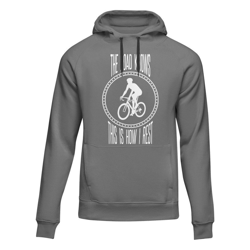 The Road Knows This Is How I Rest Adult Fleece Hooded Sweatshirt