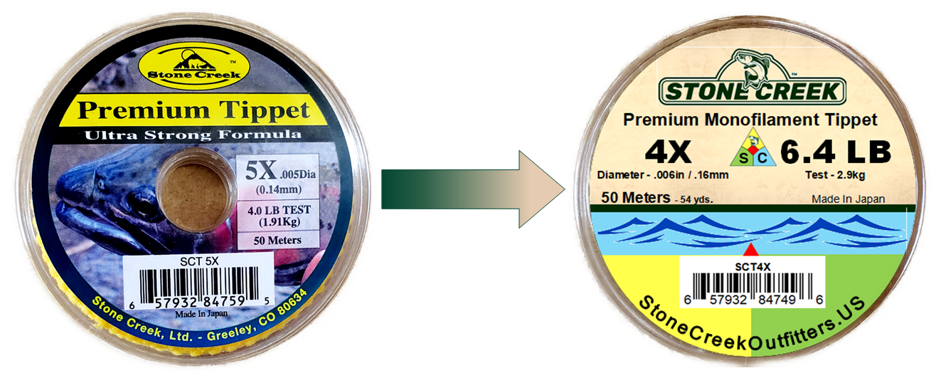 Tippet mono Stone Creek™ - Paquete antiguo