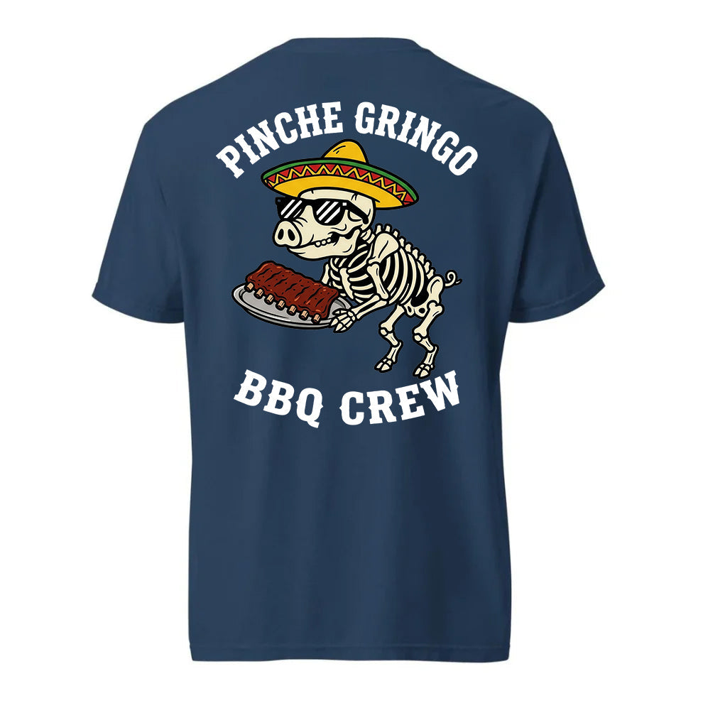Pinche Gringo BBQ Crew Rib Platter Shirt