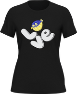 Love Fishing Blue Blowfish Globe T-Shirt for Women