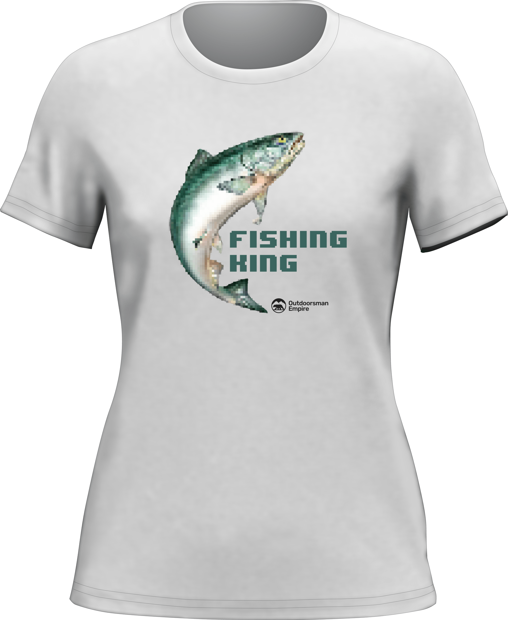 Fishing Pixelated T-Shirt for Women