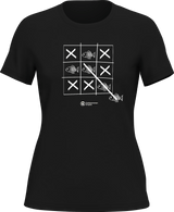 Fish Tick Tack Toe T-Shirt for Women