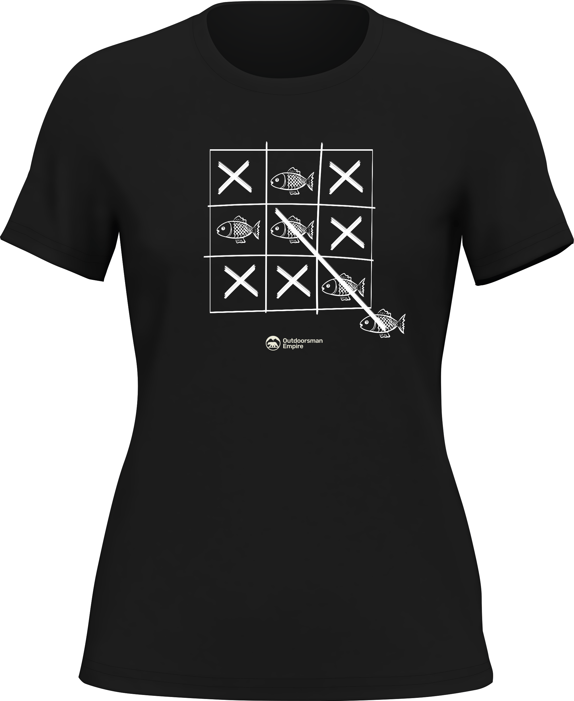 Fish Tick Tack Toe T-Shirt for Women