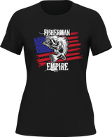 Camiseta de pescador con estampado del Imperio Americano para mujer