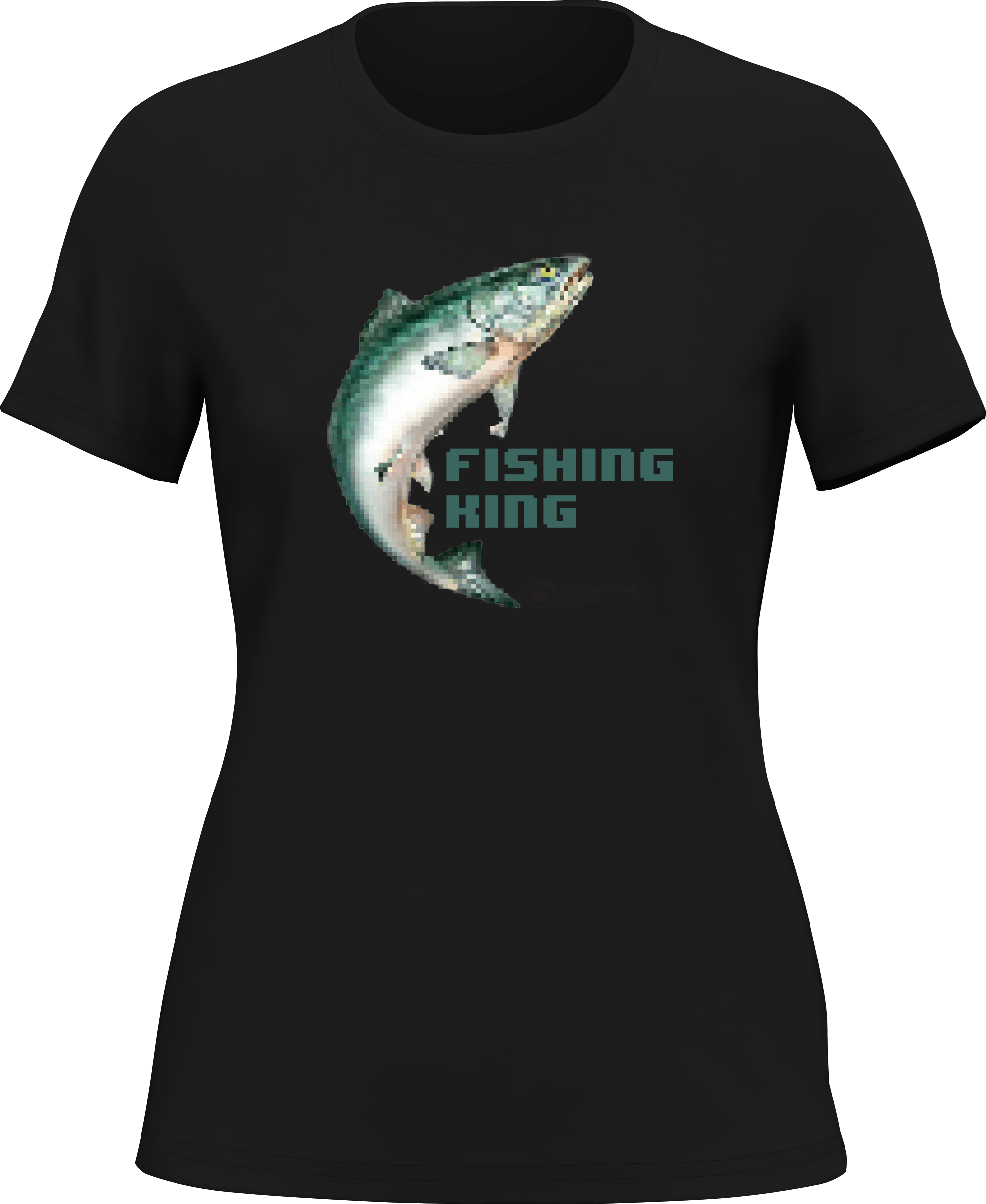 Fishing Pixelated T-Shirt for Women