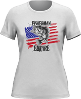 Camiseta de pescador con estampado del Imperio Americano para mujer