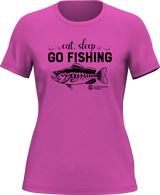 Eat Sleep Go Fishing T-Shirt for Women