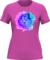 Camiseta de pesca con acuarela para mujer