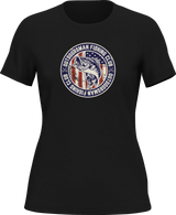 Outdoorsman Fishing Club Patriotic T-Shirt for Women