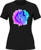 Camiseta de pesca con acuarela para mujer