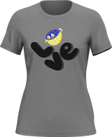Love Fishing Blue Blowfish Globe T-Shirt for Women