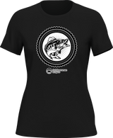 Camiseta vintage de pesca para mujer