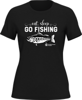 Eat Sleep Go Fishing T-Shirt for Women
