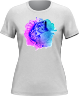 Camiseta de pesca con acuarela para mujer