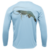 USA Jumbo Gulf Shrimp Long Sleeve UPF 50+ Dry-Fit Shirt