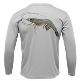 USA Jumbo Gulf Shrimp Long Sleeve UPF 50+ Dry-Fit Shirt