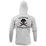 Florida Freshwater Born "All For Rum and Rum For All" Men's Long Sleeve UPF 50+ Dry-Fit Hoodie