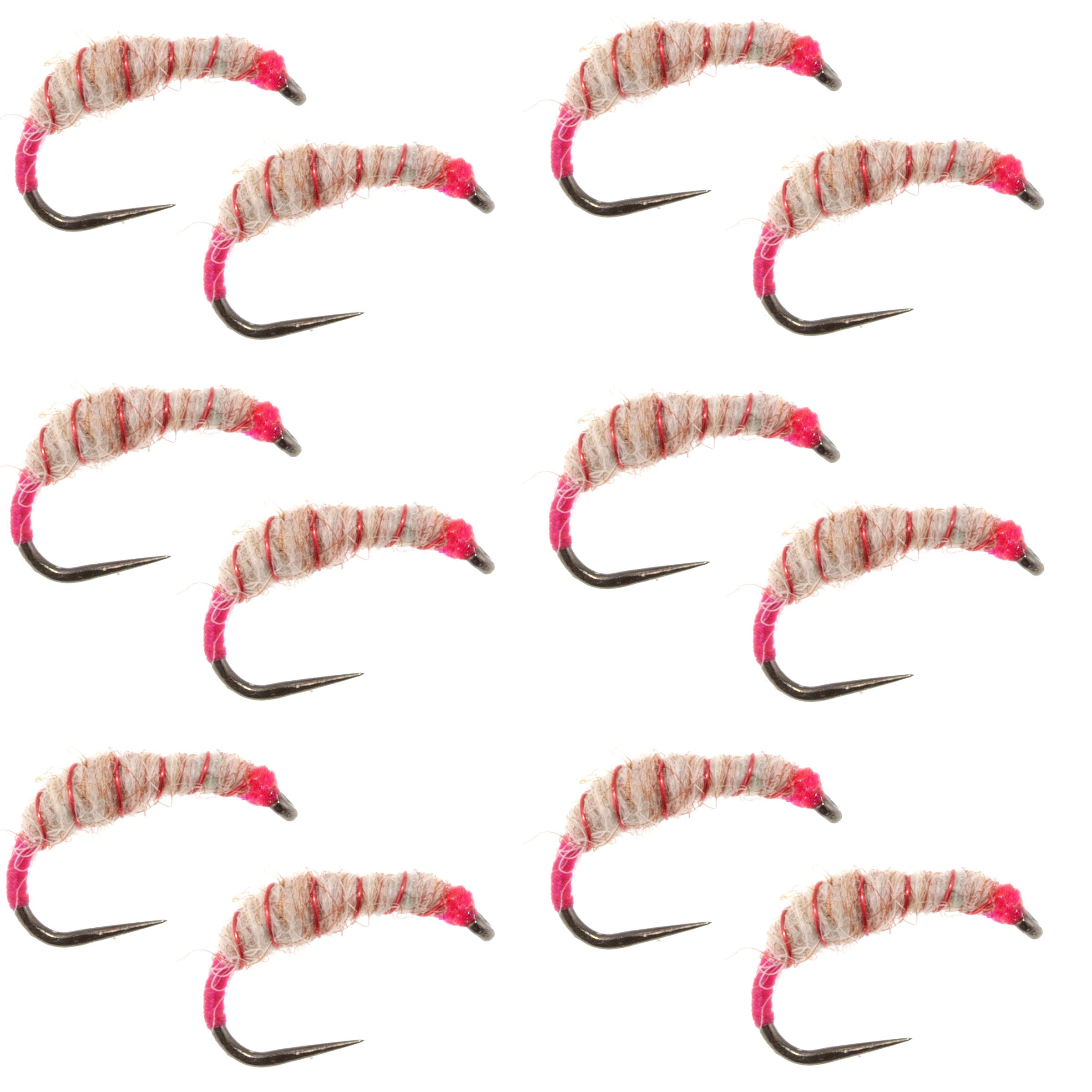 Utah Killer Bug - 12 moscas Tenkara - Tamaño 10