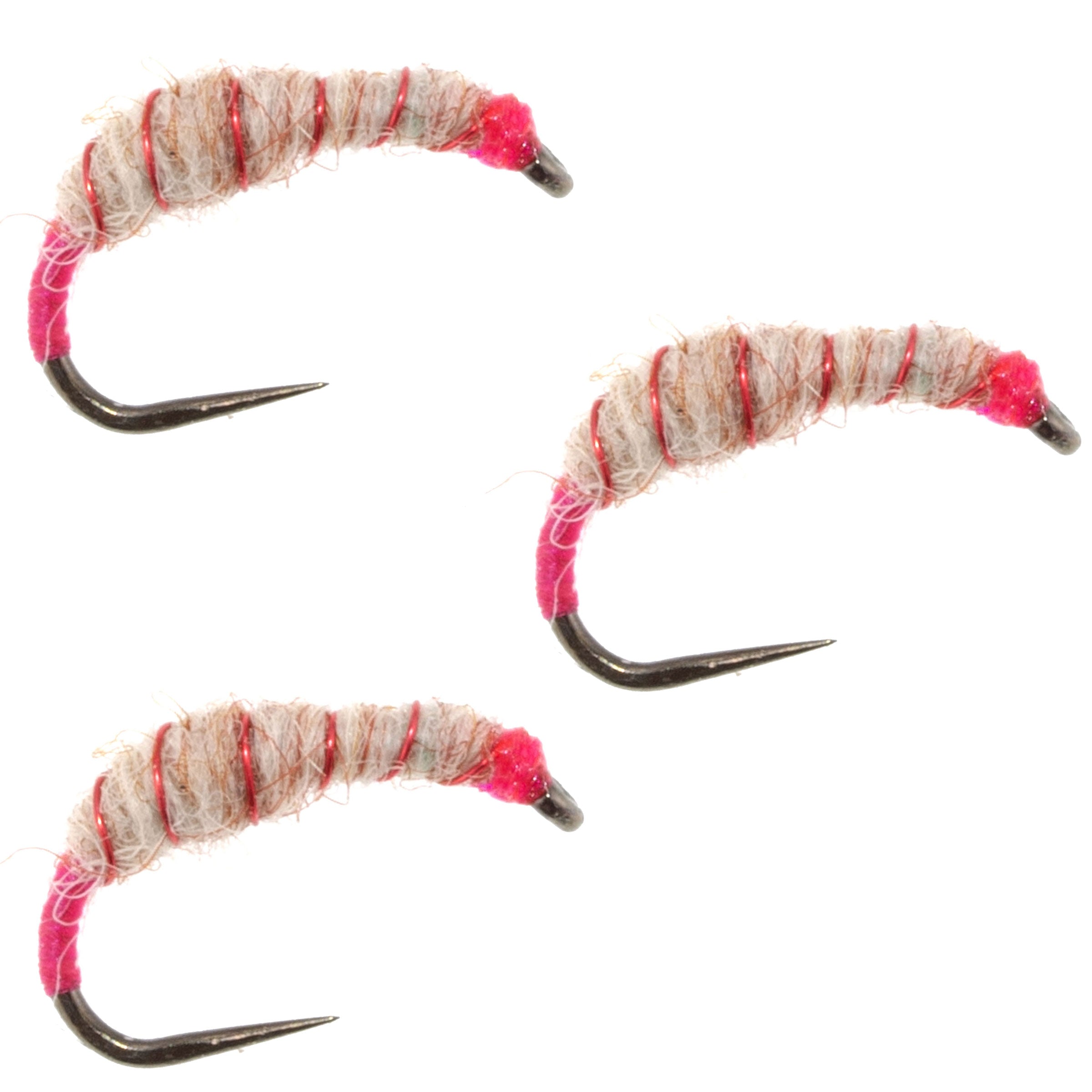 Paquete de 3 moscas Utah Killer Bug para pesca Tenkara - Tamaño 12