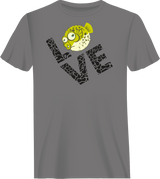 Love Fishing Green Blowfish Globe Man T-Shirt