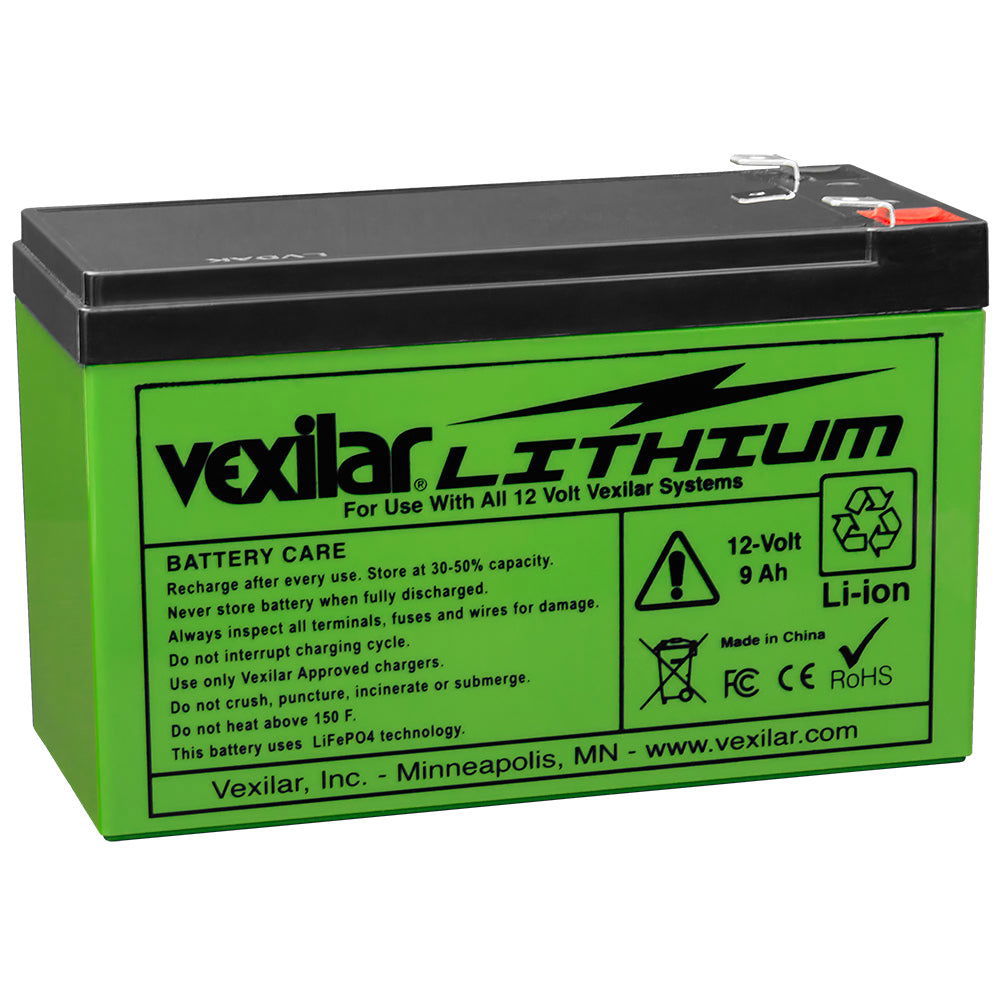 Vexilar 12V 9/12Ah Lithium Battery & Rapid Charger Bobber Bargain