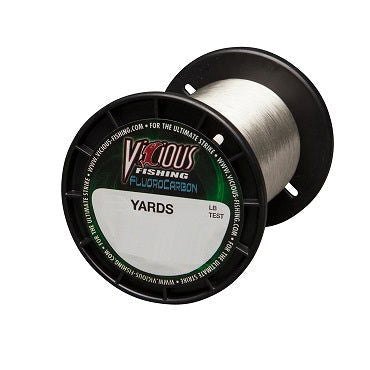 Vicious Fluorocarbon Clear Fishing Line (Various Lengths/Strengths) Bobber Bargain