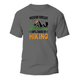 Weekend Forecast 100% Hiking Man T-Shirt