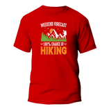 Weekend Forecast 100% Hiking Man T-Shirt