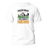 Weekend Forecast 100% Hiking Man T-Shirt