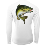 Michigan Freshwater Born Largemouth Bass Women's Long Sleeve UPF 50+ Dry-Fit Shirt