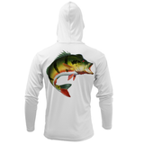 Miami, FL Freshwater Born Peacock Bass Men's Long Sleeve UPF 50+ Dry-Fit Hoodie
