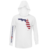 State of Florida USA Freshwater Born Men's Long Sleeve UPF 50+ Dry-Fit Hoodie