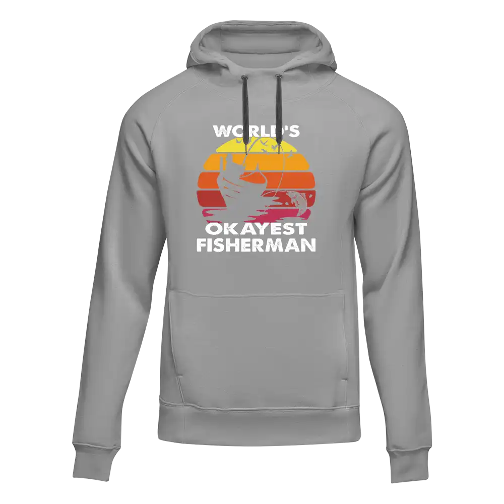 World's Okayest Fisherman Unisex Hoodie