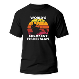 World's Okayest Fisherman Man T-Shirt
