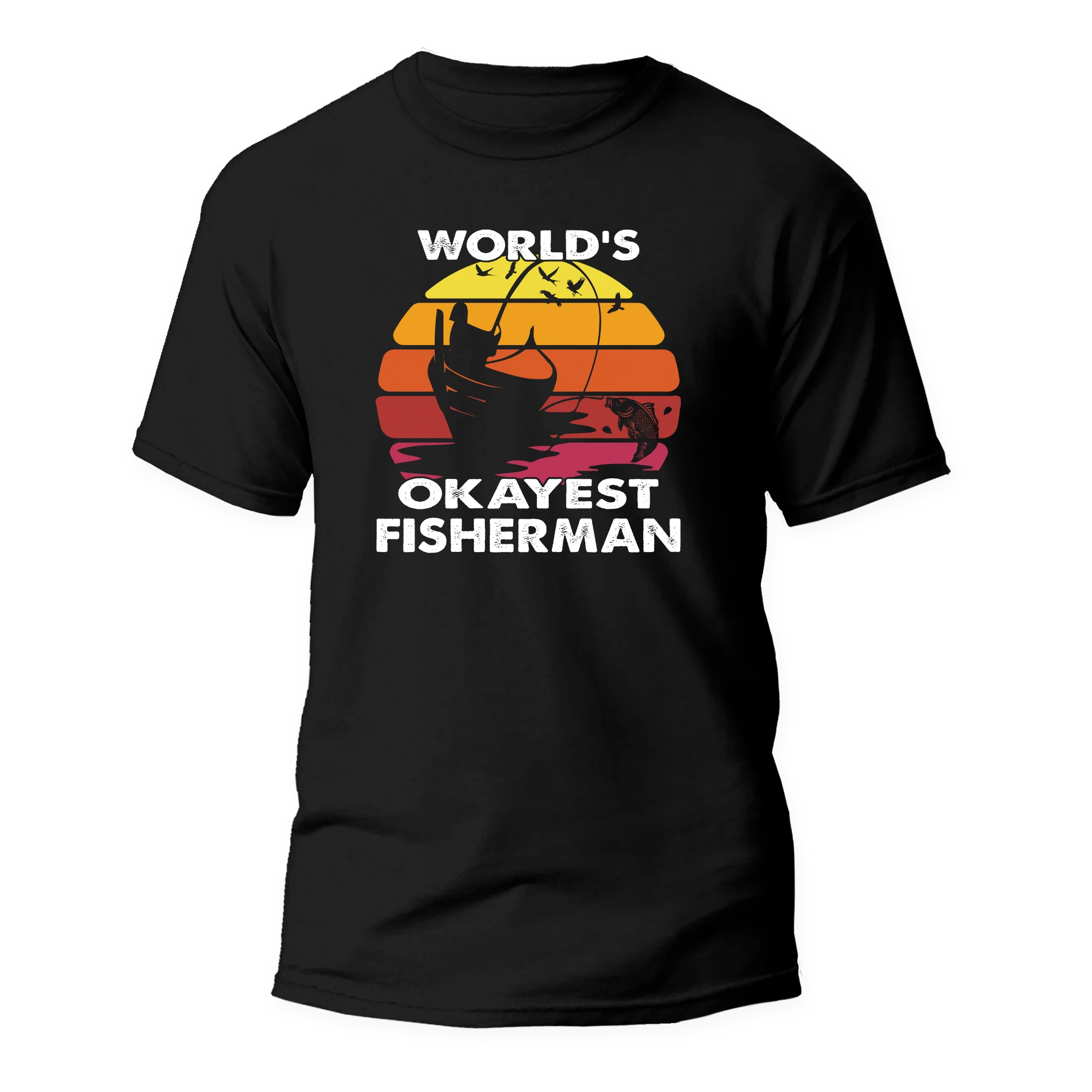World's Okayest Fisherman Man T-Shirt