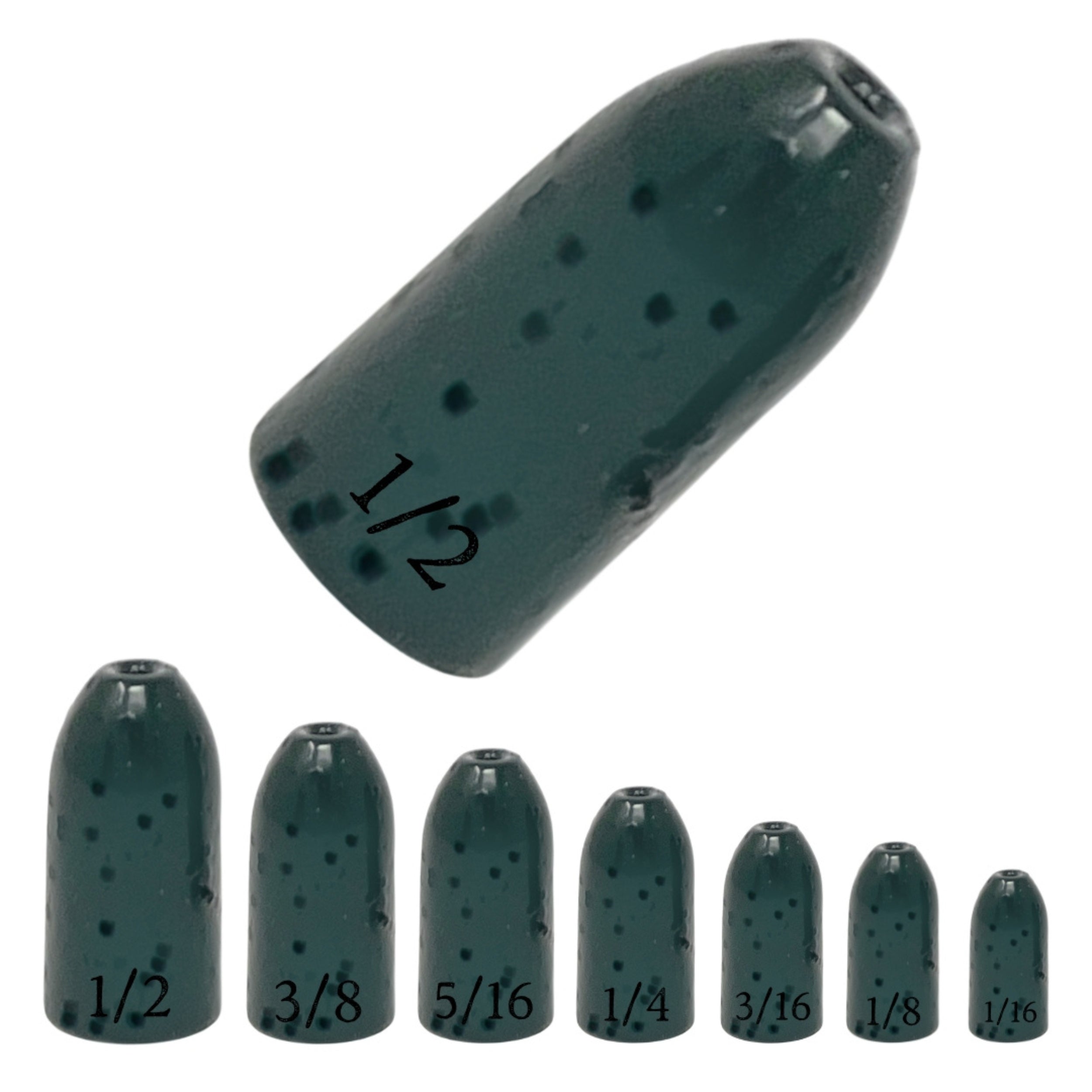 Pesas de gusano de tungsteno Reaction Tackle / Plomo con forma de bala 