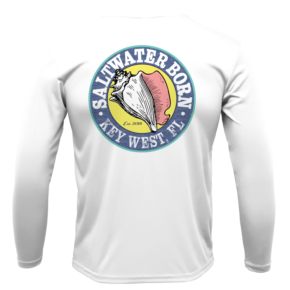 Swordfish on Chest Long Sleeve UPF 50+ Dry-Fit Shirt