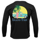 Key West, FL Island Time Men's Long Sleeve UPF 50+ Dry-Fit Shirt