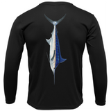 Siesta Key, FL Marlin Men's Long Sleeve UPF 50+ Dry-Fit Shirt